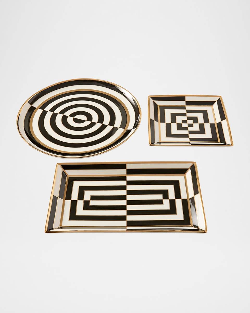 Op Art Rectangle Serving Tray